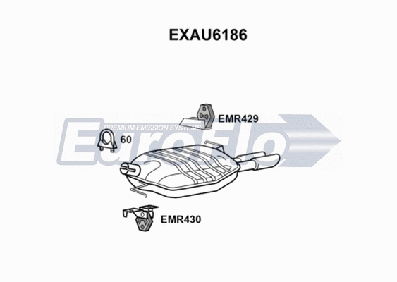 Rear Muffler (EXAU6186)