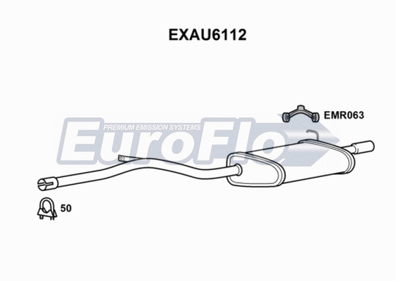 Rear Muffler (EXAU6112)
