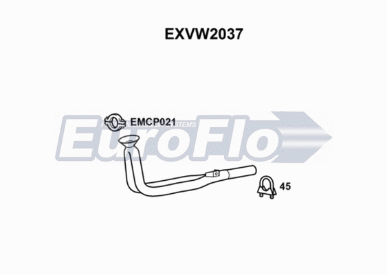 Exhaust Pipe (EXVW2037)