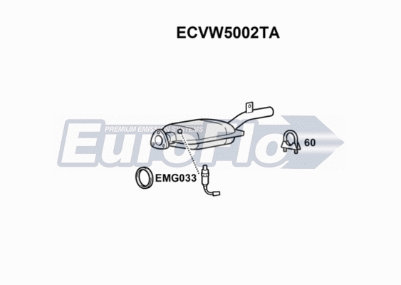 Catalytic Converter (ECVW5002TA)