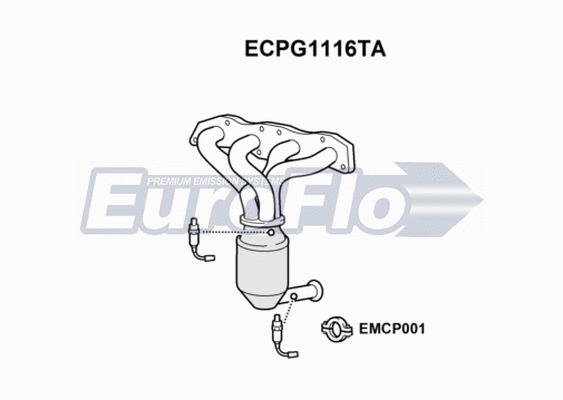 Catalytic Converter (ECPG1116TA)