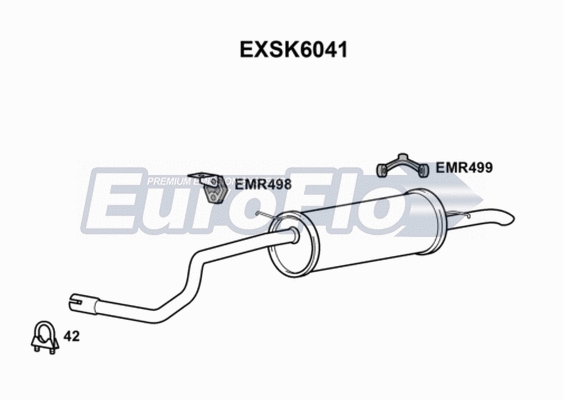 Rear Muffler (EXSK6041)
