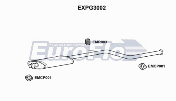 Centre Muffler (EXPG3002)