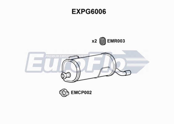 Rear Muffler (EXPG6006)