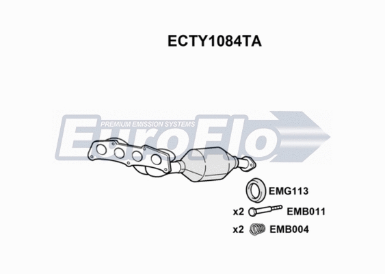 Catalytic Converter (ECTY1084TA)