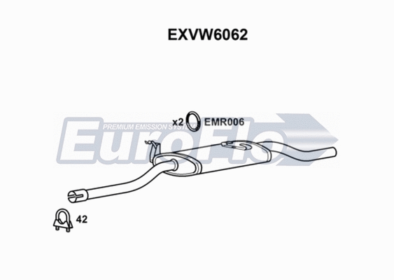 Rear Muffler (EXVW6062)