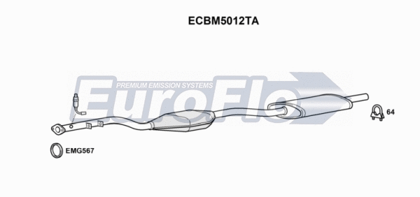 Catalytic Converter (ECBM5012TA)