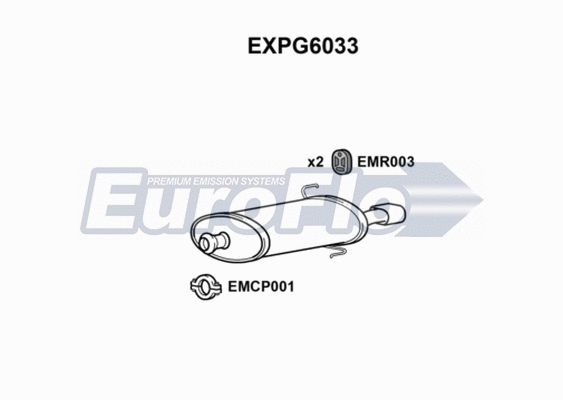 Rear Muffler (EXPG6033)