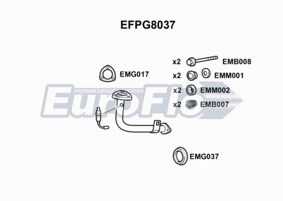 Exhaust Pipe (EFPG8037)