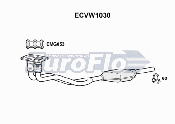 Catalytic Converter (ECVW1030)