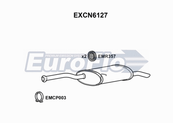 Rear Muffler (EXCN6127)