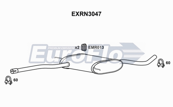 Centre Muffler (EXRN3047)