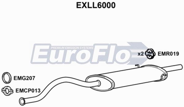 Rear Muffler (EXLL6000)