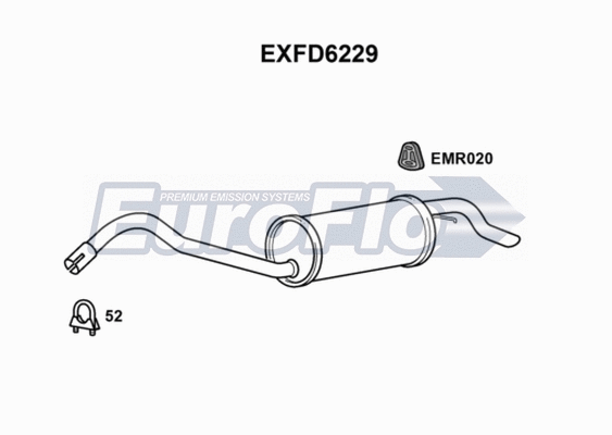 Rear Muffler (EXFD6229)