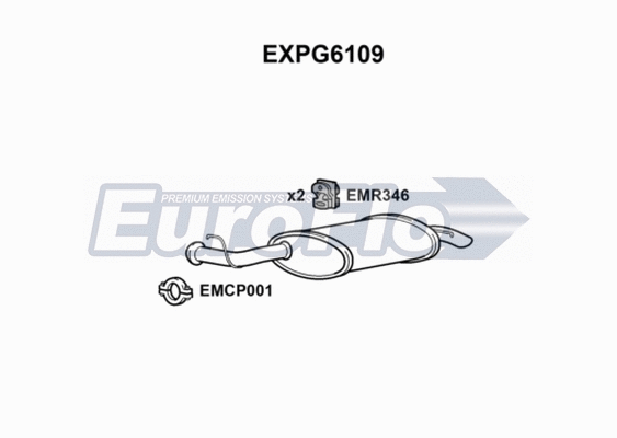 Rear Muffler (EXPG6109)