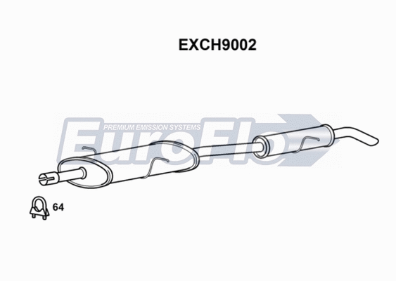 Centre/Rear Muffler (EXCH9002)