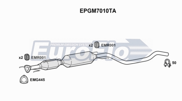 Soot/Particulate Filter, exhaust system (EPGM7010TA)