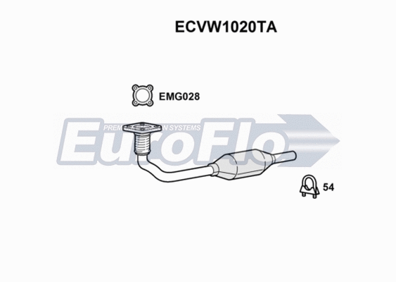 Catalytic Converter (ECVW1020TA)