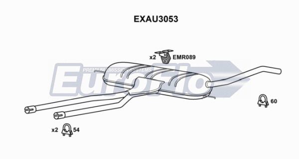 Centre Muffler (EXAU3053)