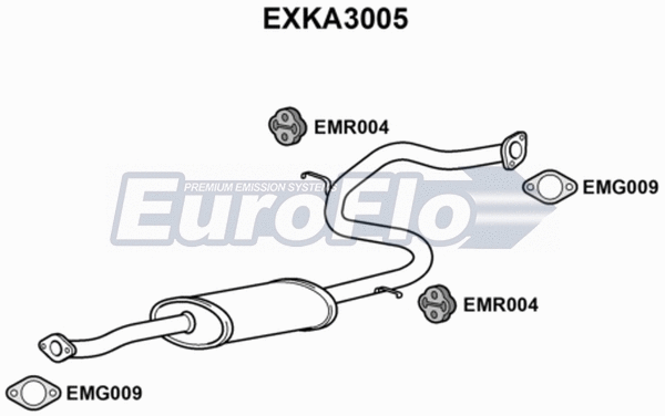 Centre Muffler (EXKA3005)