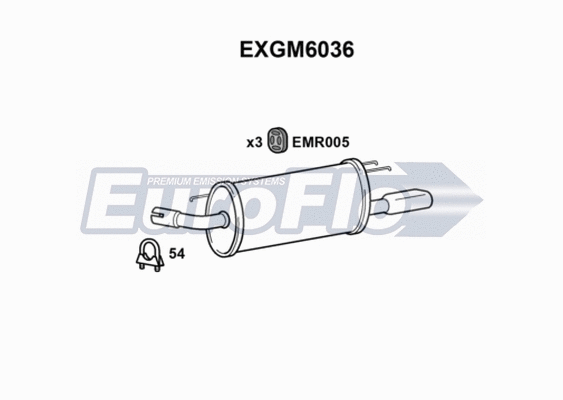 Rear Muffler (EXGM6036)