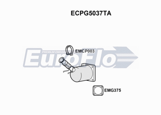 Catalytic Converter (ECPG5037TA)