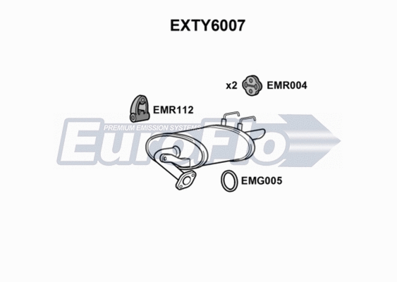 Rear Muffler (EXTY6007)