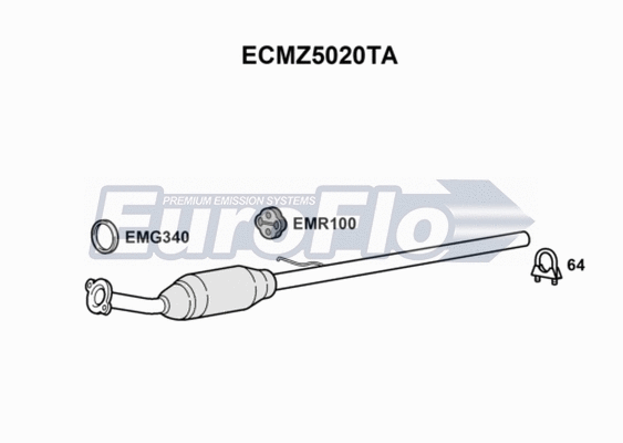 Catalytic Converter (ECMZ5020TA)