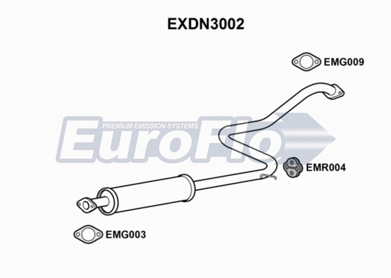 Centre Muffler (EXDN3002)