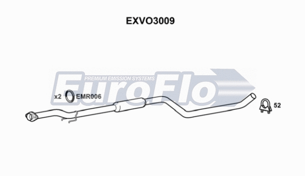Centre Muffler (EXVO3009)