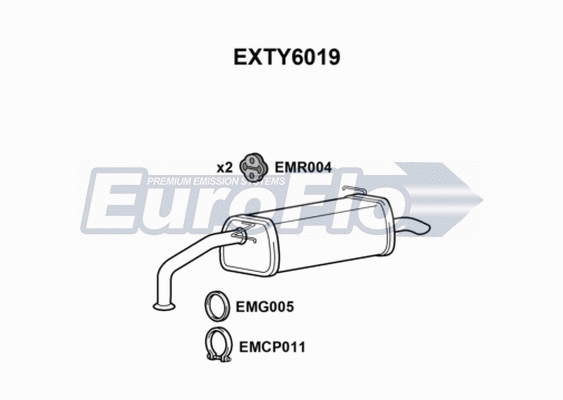 Rear Muffler (EXTY6019)