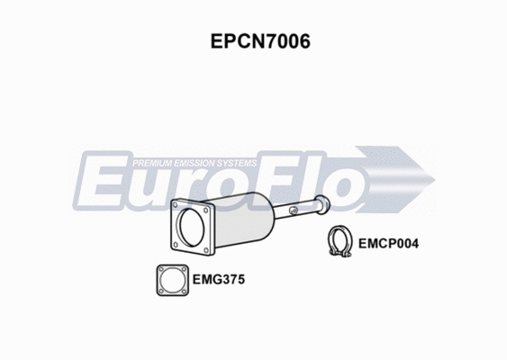 Soot/Particulate Filter, exhaust system (EPCN7006)