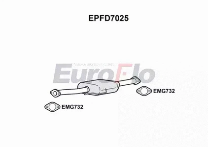 Soot/Particulate Filter, exhaust system (EPFD7025)