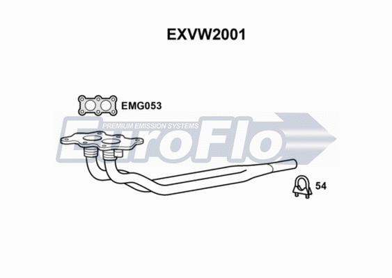 Exhaust Pipe (EXVW2001)