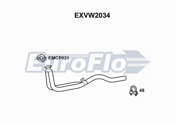 Exhaust Pipe (EXVW2034)