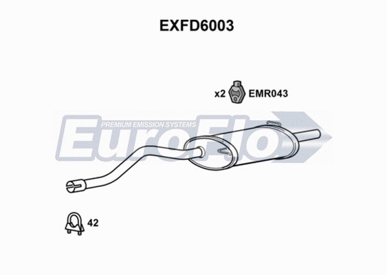 Rear Muffler (EXFD6003)