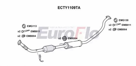 Catalytic Converter (ECTY1109TA)