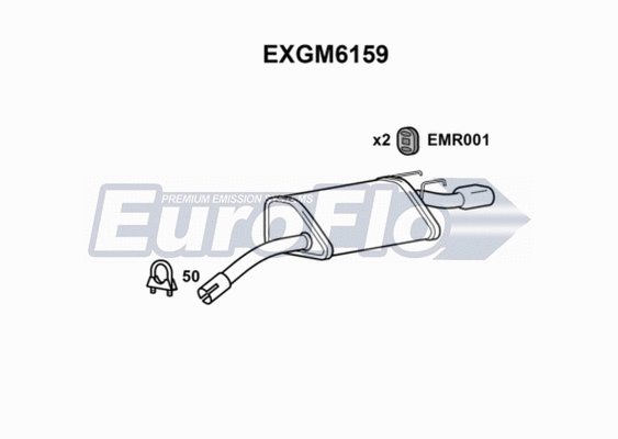 Rear Muffler (EXGM6159)
