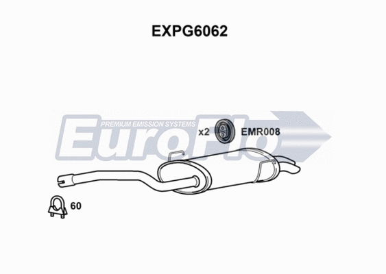 Rear Muffler (EXPG6062)