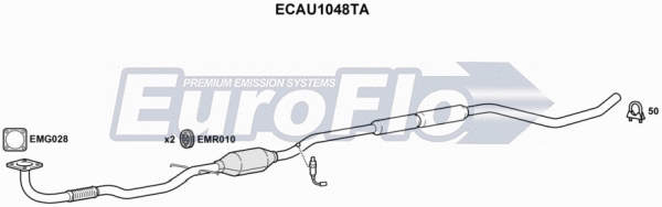Catalytic Converter (ECAU1048TA)