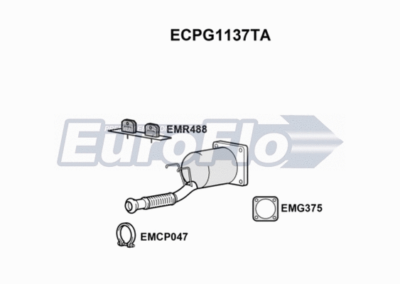 Catalytic Converter (ECPG1137TA)