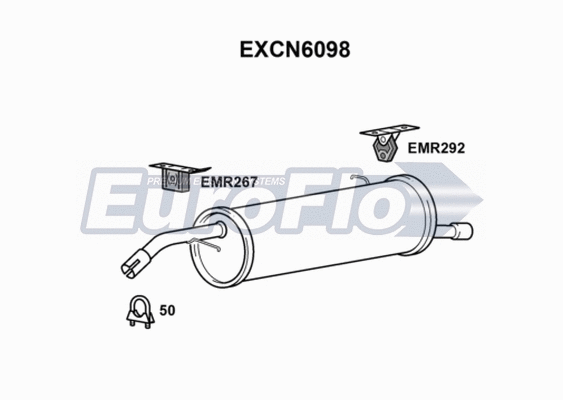 Rear Muffler (EXCN6098)