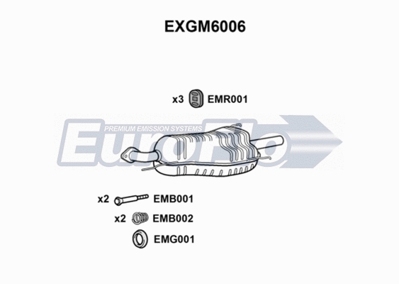 Rear Muffler (EXGM6006)