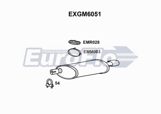 Rear Muffler (EXGM6051)