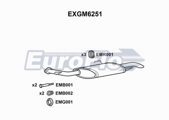Rear Muffler (EXGM6251)