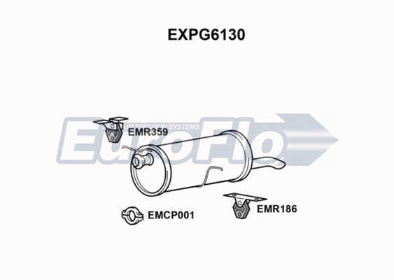 Rear Muffler (EXPG6130)