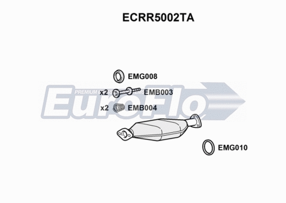 Catalytic Converter (ECRR5002TA)