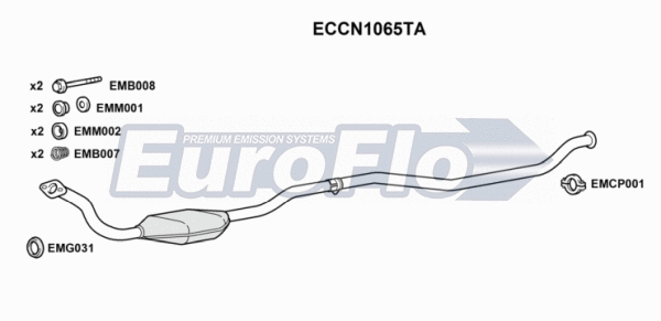 Catalytic Converter (ECCN1065TA)