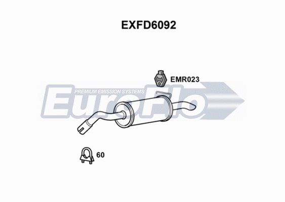Rear Muffler (EXFD6092)