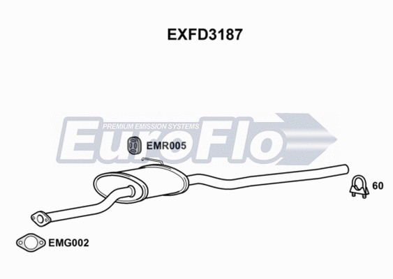 Centre Muffler (EXFD3187)